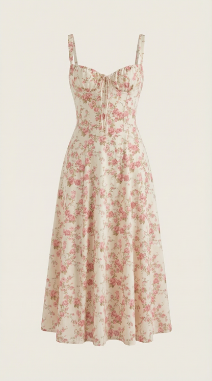 Elegant Floral Print Dress