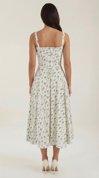 Elegant Floral Print Dress