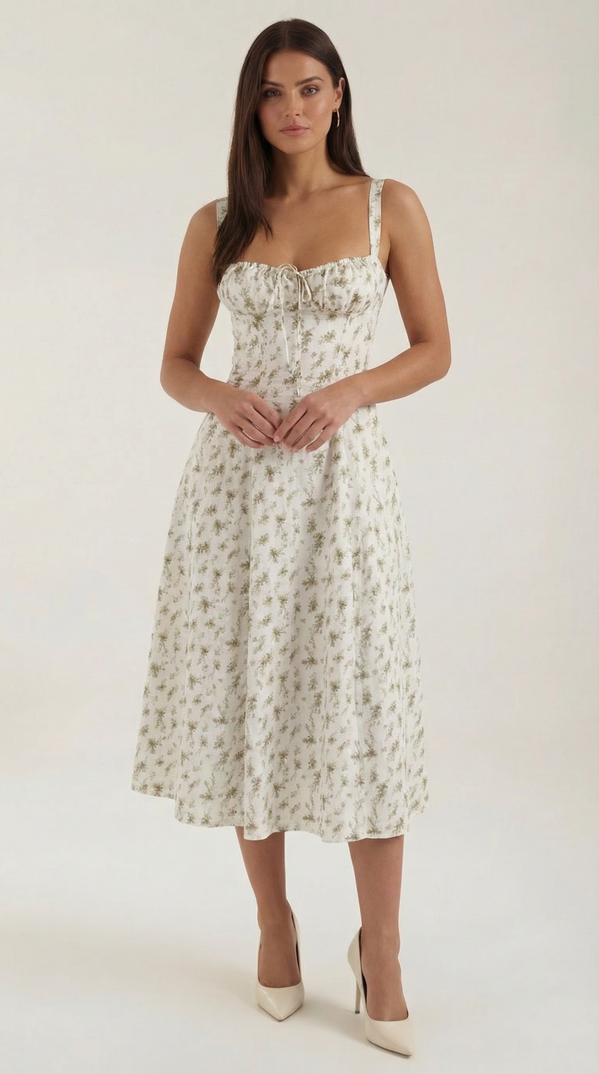 Elegant Floral Print Dress