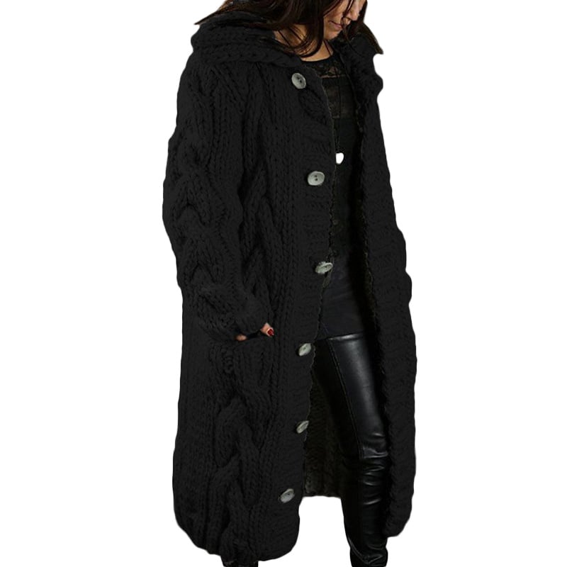 THICK KNIT COAT