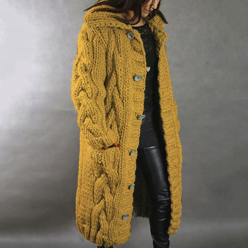 THICK KNIT COAT