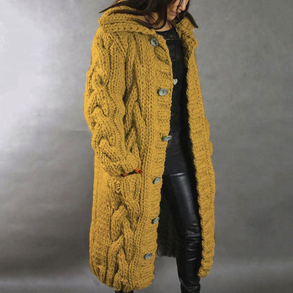 THICK KNIT COAT