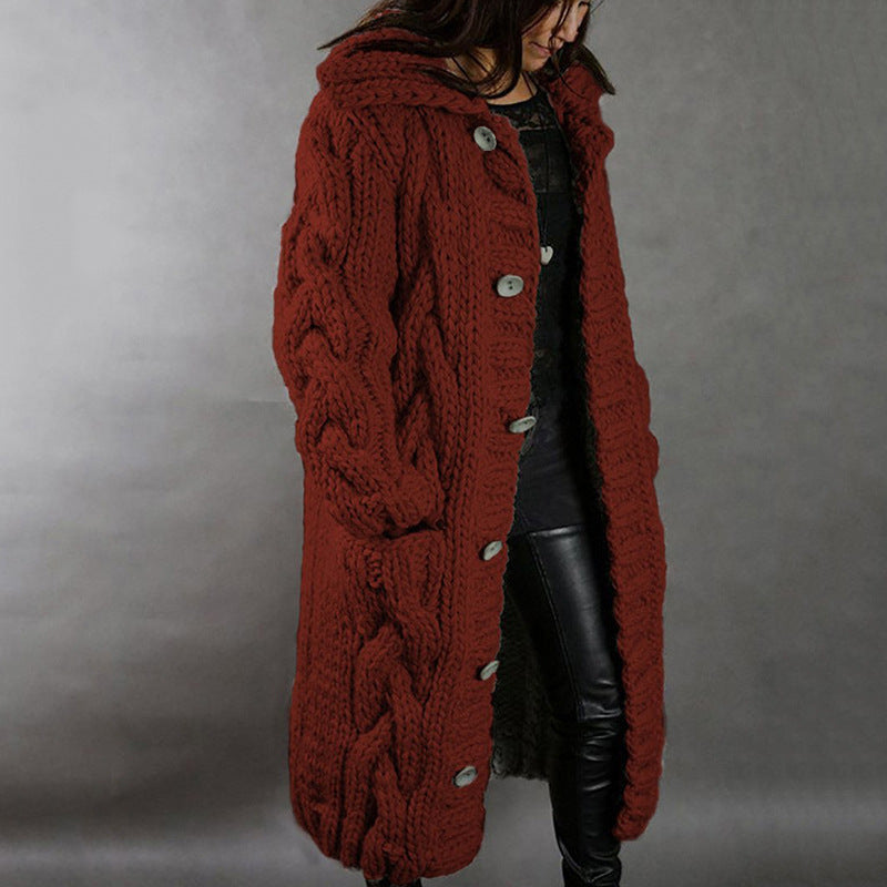 THICK KNIT COAT
