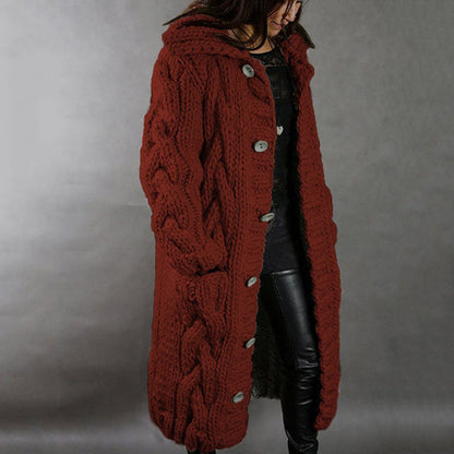 THICK KNIT COAT