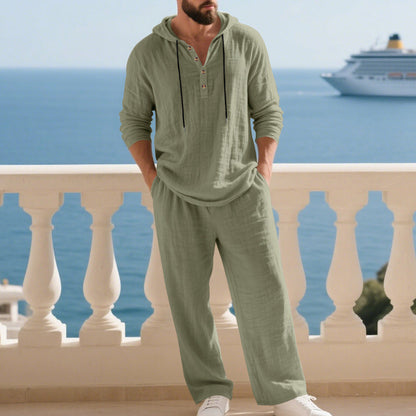 2-piece set: loose hoodie and pants