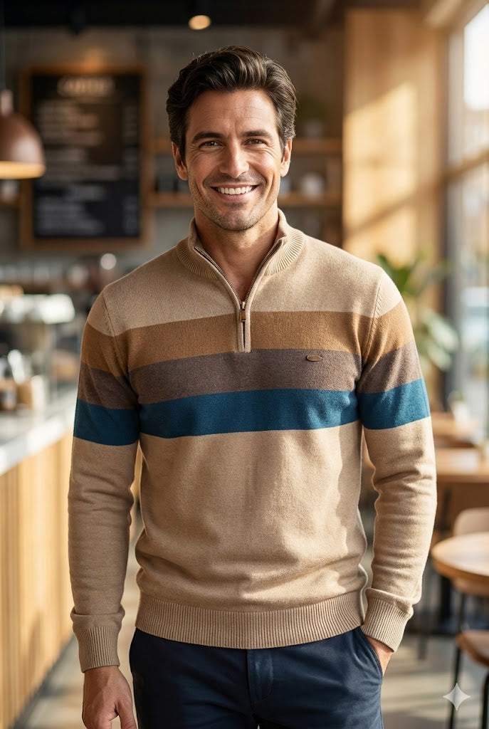 ZIP-UP SWEATER