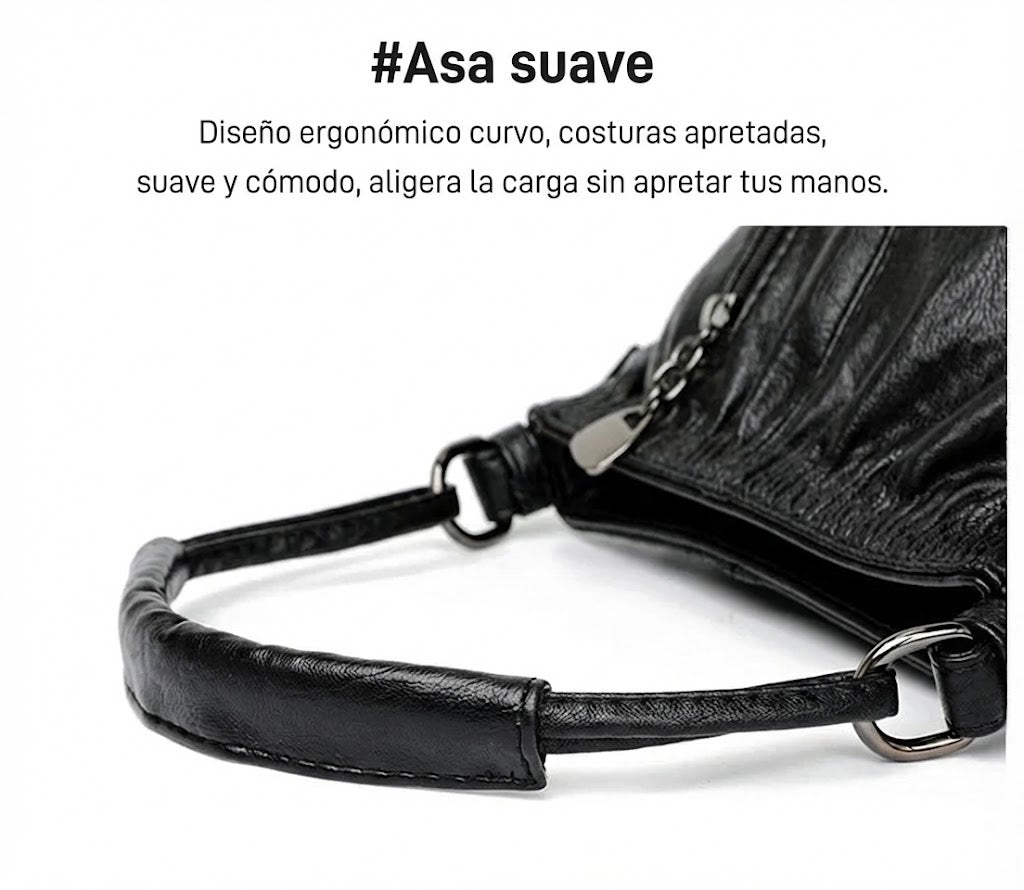 Ruched handbag