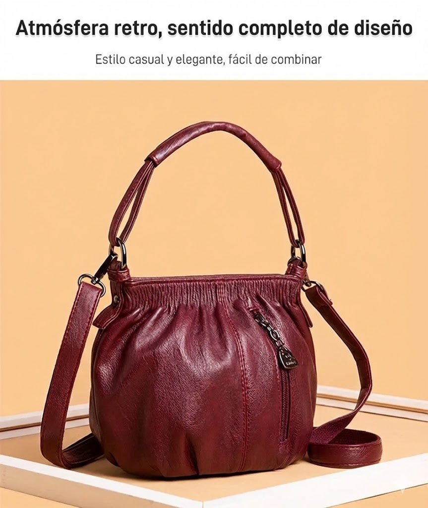 Ruched handbag