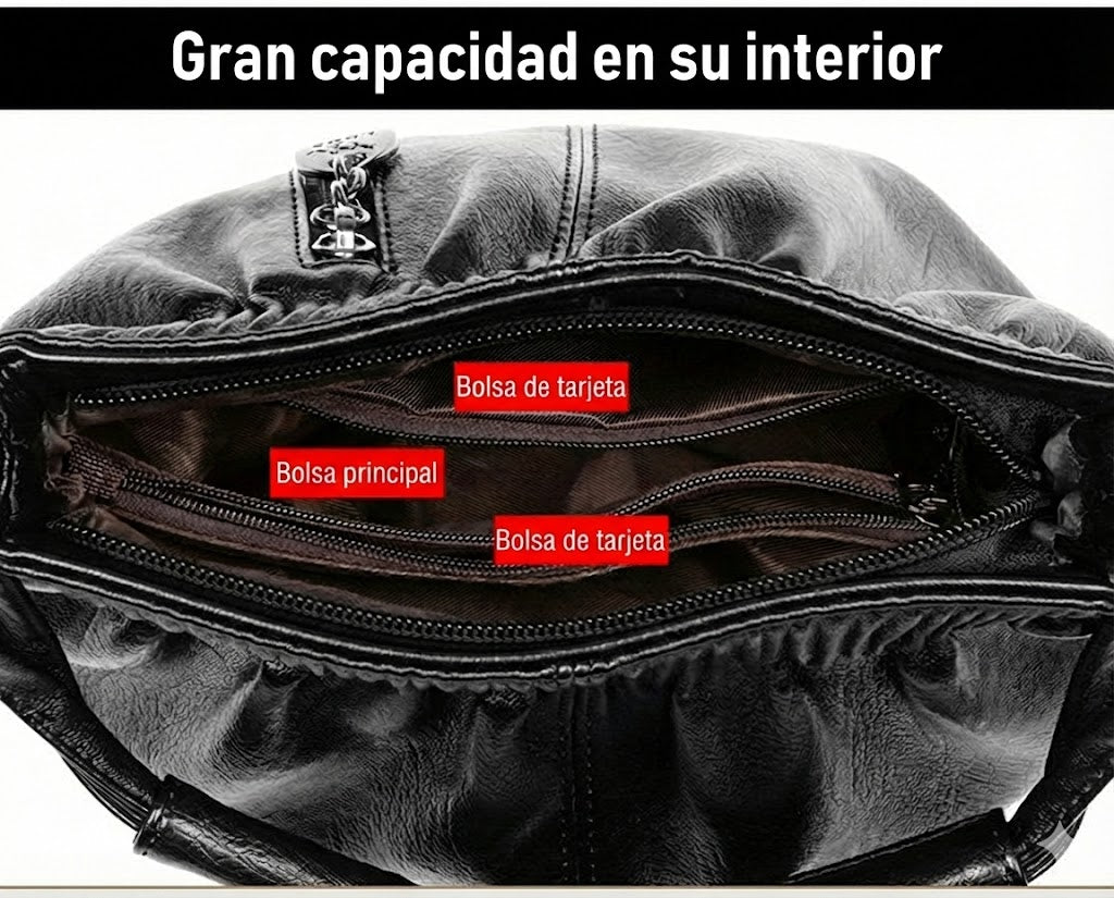 Ruched handbag