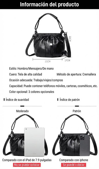 Ruched handbag
