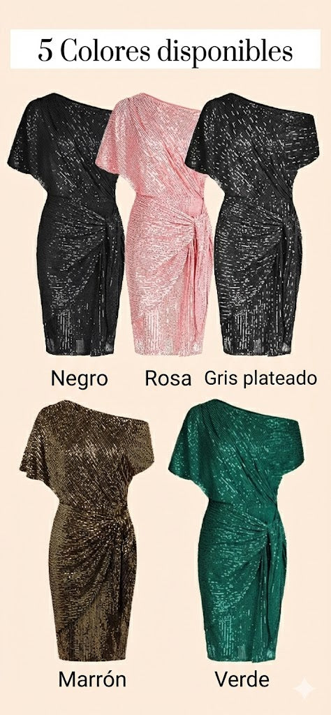 ELEGANT DRESS WITH RHINESTONES