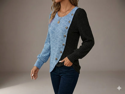 KNIT BUTTON-UP CARDIGAN