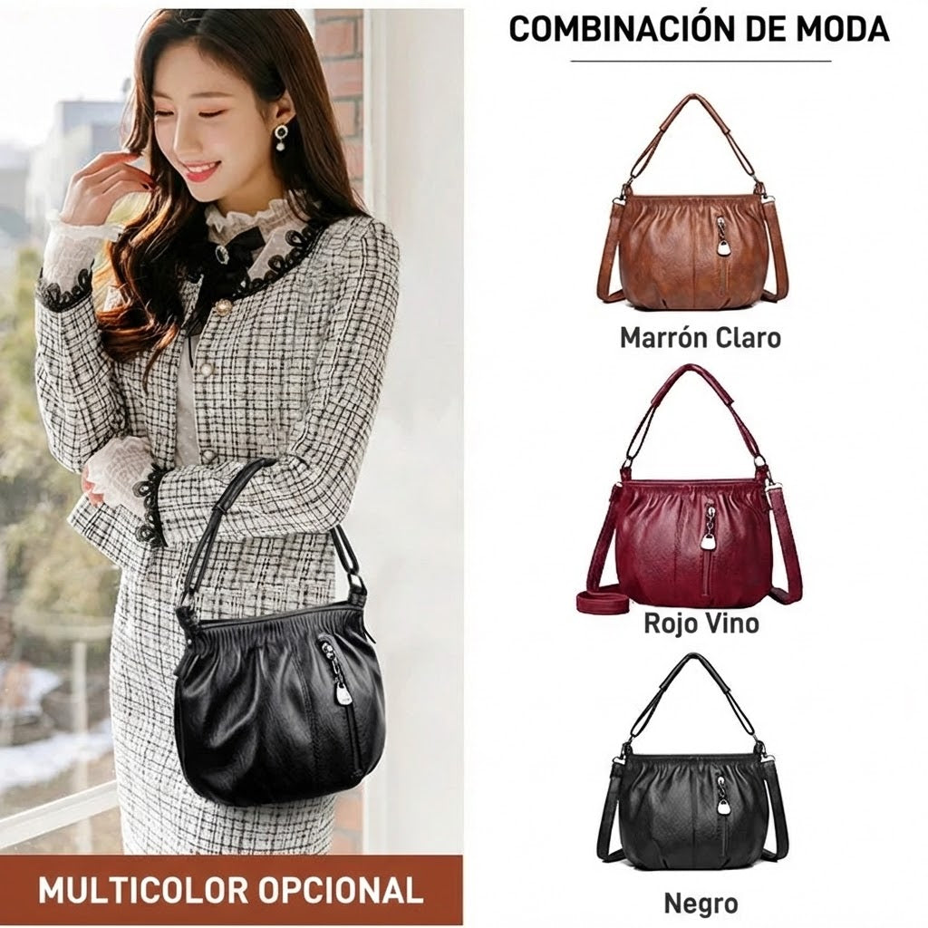 Ruched handbag