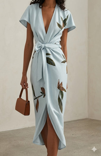 Elin™ | Elegant Floral Print Dress